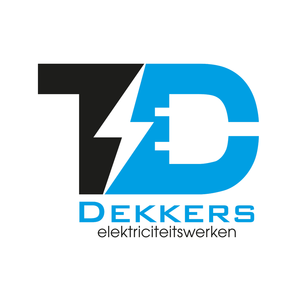dekkers elektriciteitswerken logo ontwerp